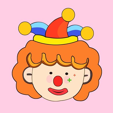 卡通手绘愚人节头像
