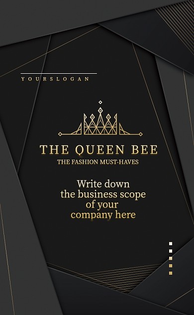 黑金烫金精质通用名片