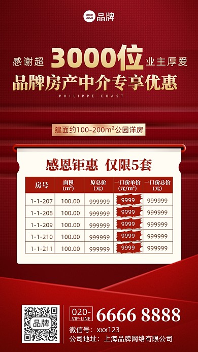 房地产营销优惠摄影图海报