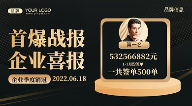 销售战报销量冠军摄影图新媒体配图