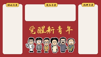 觉醒新青年电脑分区壁纸