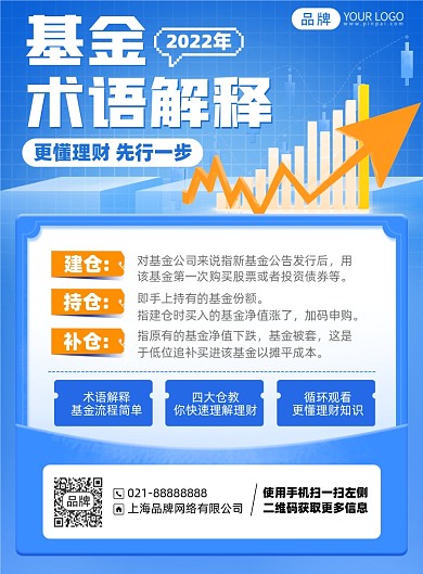 金融基金理财印刷海报