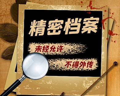 剧本杀精密档案不得外传小程序封面