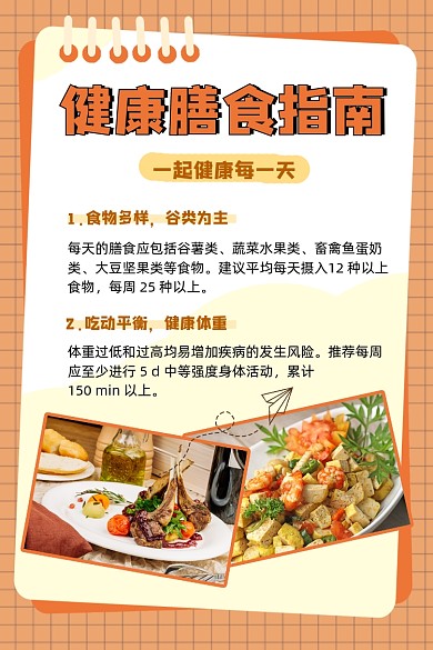 健康指南宣传竖版配图