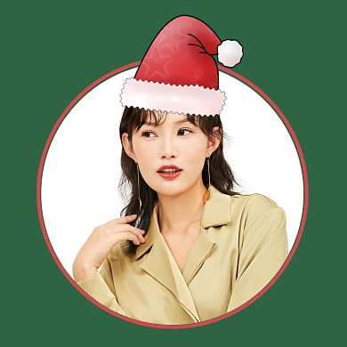 圣诞节圣诞帽微信朋友圈头像微信头像