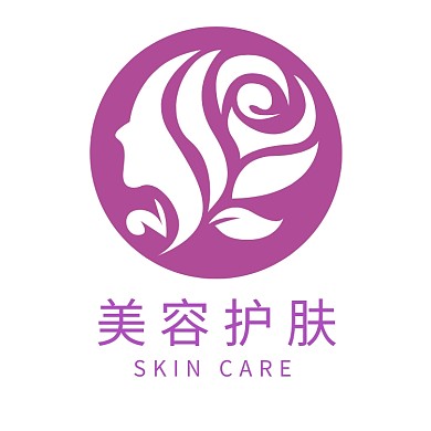 美容护肤紫色logo