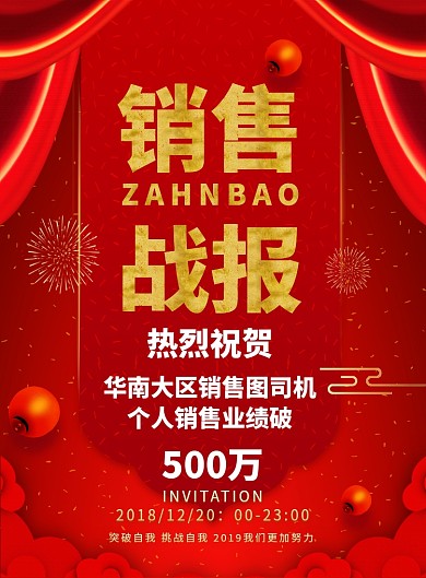 喜庆喜报印刷海报