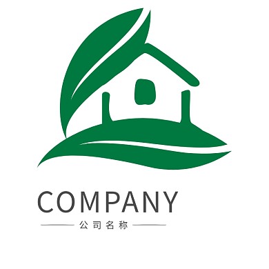 绿色家园旅游酒店居住logo