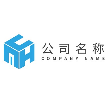 蓝色字母大气科技技术logo