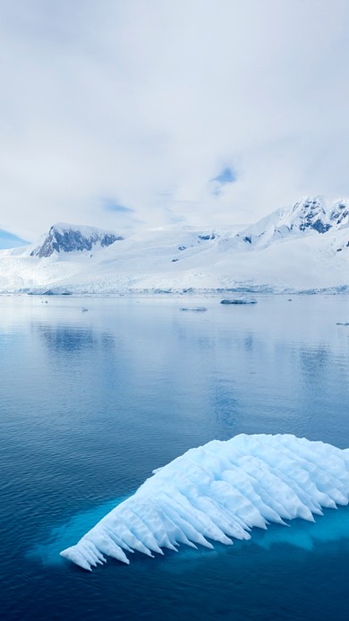 冰川摄影海洋风光手机壁纸海报