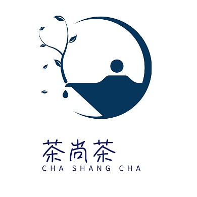 蓝色茶具餐饮logo