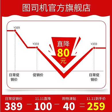 淘抢购价格曲线直通车主图