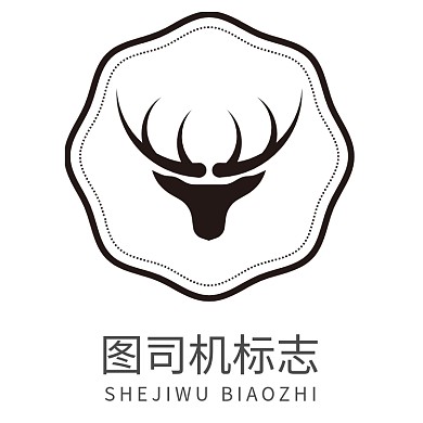 黑色大气仿生公益环保logo