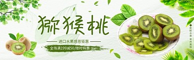 猕猴桃美食促销banner