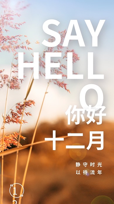 最期待的十二月你好海报