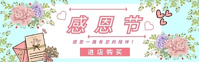 感恩节淘宝banner