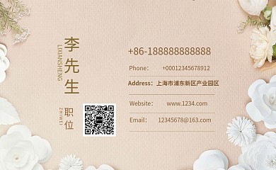 典雅女性交往名片