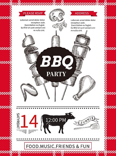 美食西餐BBQ烧烤