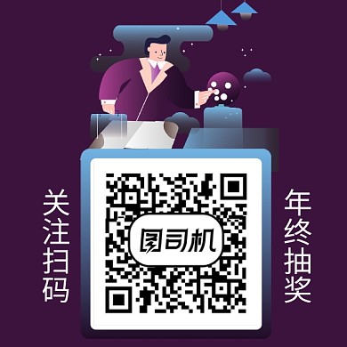 卡通人物年终抽奖二维码