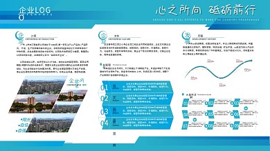 公司企业文化发展历程介绍公告栏宣传栏展板