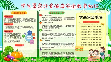 学生夏季饮食健康安全教育知识