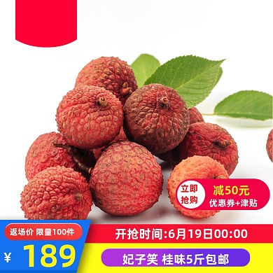 618国庆妃子笑荔枝水果主图