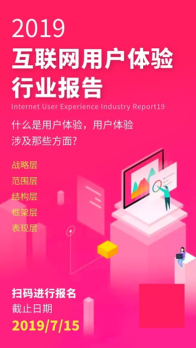 2019用户体验报告大会报名宣传海报