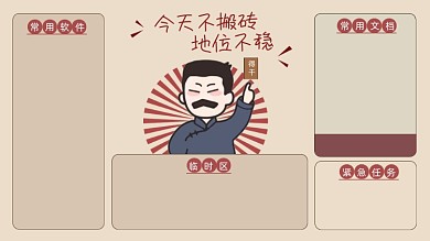 打工人觉醒年代电脑分区壁纸