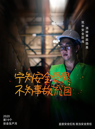 第十九个安全生产月宣传海报