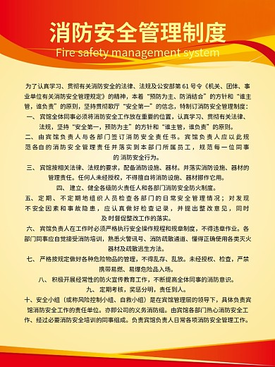 消防安全管理制度图片