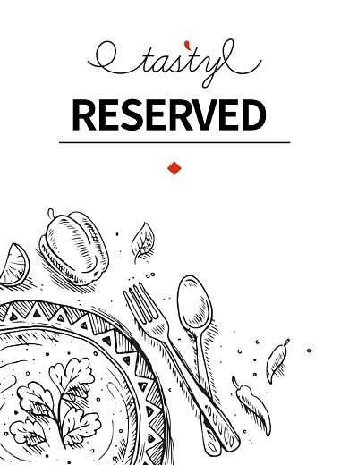 餐厅手绘素描海报西餐