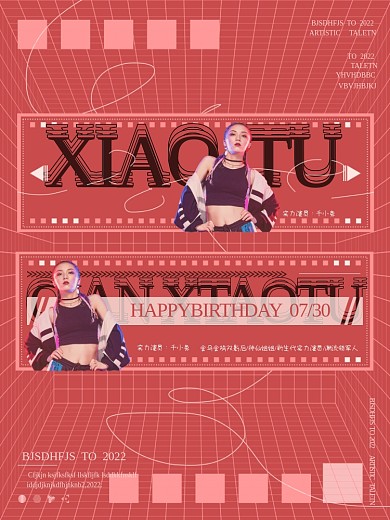 简约风明星娱乐应援横板手幅