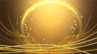 金色年会表彰翅膀背景