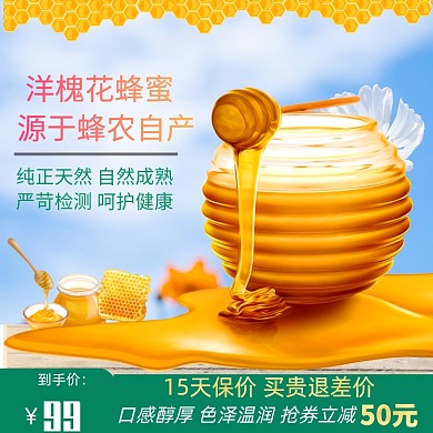 天然蜂蜜主图直通车模板