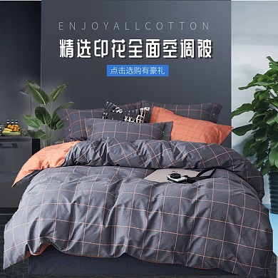 精选印花全面空调被淘宝直通车图片