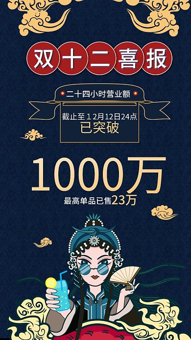 双十二12月12日喜报