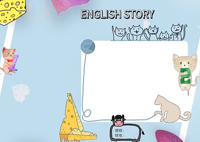 英语小报卡通手抄报版面设计