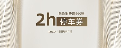 简约时尚停车券泊车券