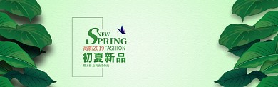 清新初夏新品促销淘宝banner