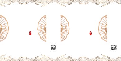 中国传统金色印花纹理元素服装手提袋