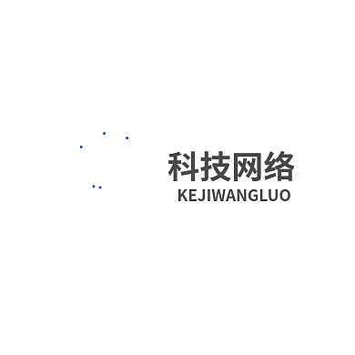 扁平蓝色科技网络LOGO