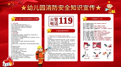 幼儿园消防安全宣传展板