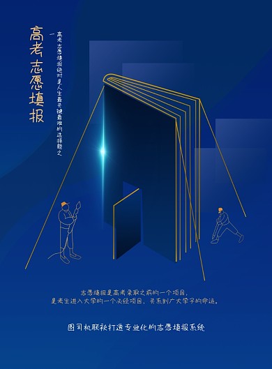 高考志愿填报指南海报
