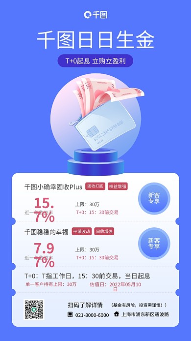 基金理财产品营销手机海报