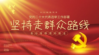 党的二十大代表选举工作宣传展板