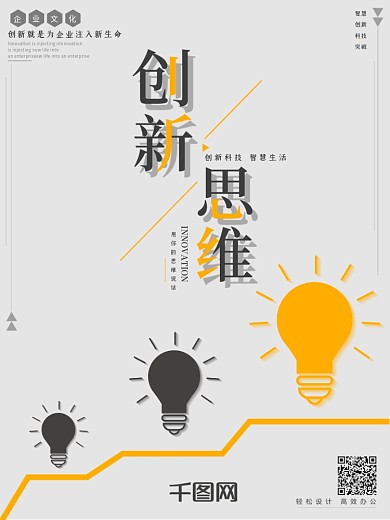 企业文化创新思维企业介绍公司文化简介海报