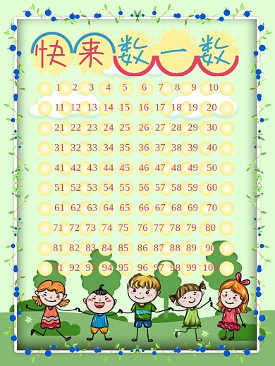 认识数字快来数一数