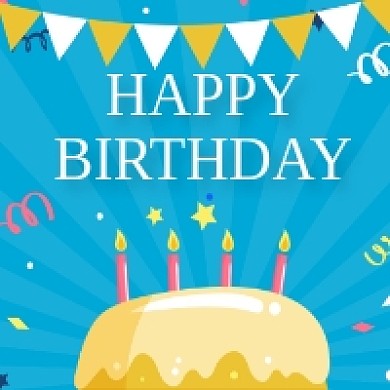 庆祝生日卡通可爱插画公众号次图