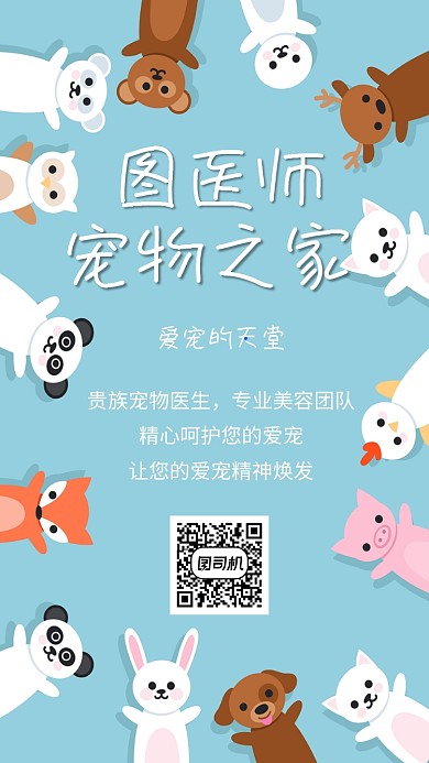 宠物护理宣传海报
