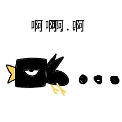 千库编辑原创元素卡通乌鸦啊啊啊png素材表情包